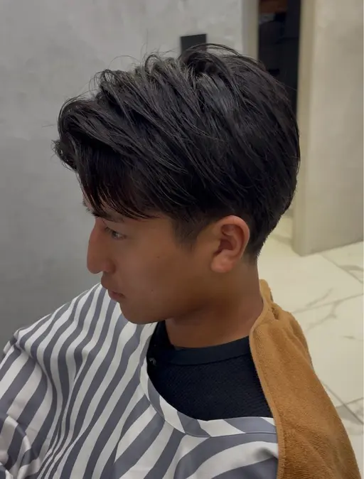 (メンズ限定)カット+シャンプー+セット、ショート