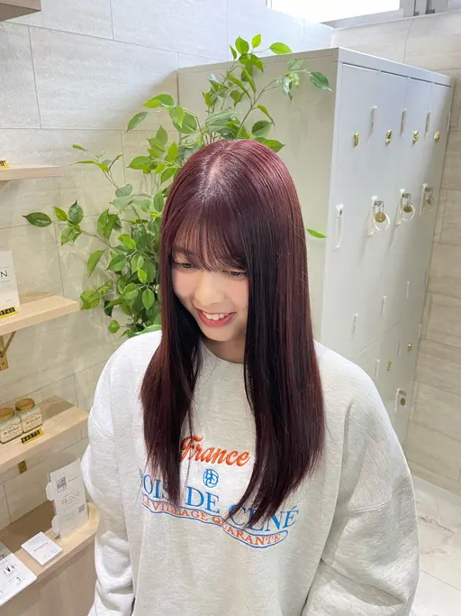 【🍁秋の季節限定クーポン🍁】小顔カット＋髪質改善inケアカラー＋オージュア超音波トリートメント！