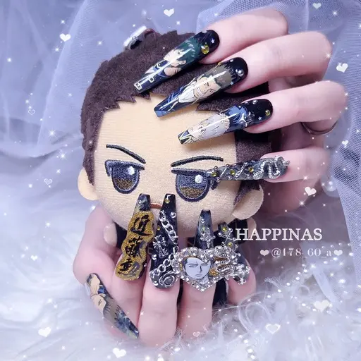 🩷💎【3名様限定】スカルプゴテゴテ付け放題ネイル+痛ネイルパーツ1点💎🩷