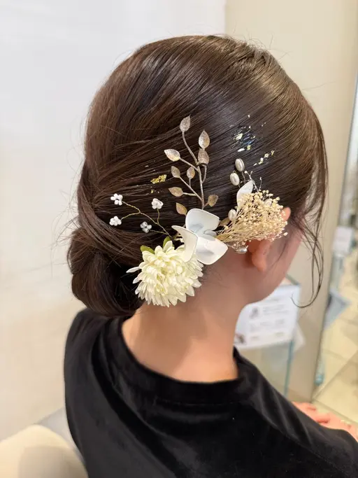 結婚式🤵‍♀️パーティー🎉ヘアセット🩷✨