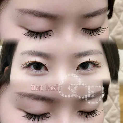 【🎀セットメニュー🎀】フラットラッシュ100本&下エクステ40本まで ♡