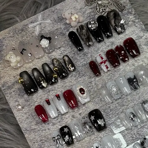 自爪✨冬限定・成人式お得定額アートA¥7920🎀🤍💎✨