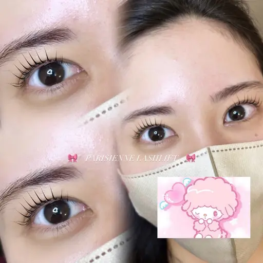 【🤍学割🤍】まつ毛パーマ+高級コーティング束感仕上げ💕🍒