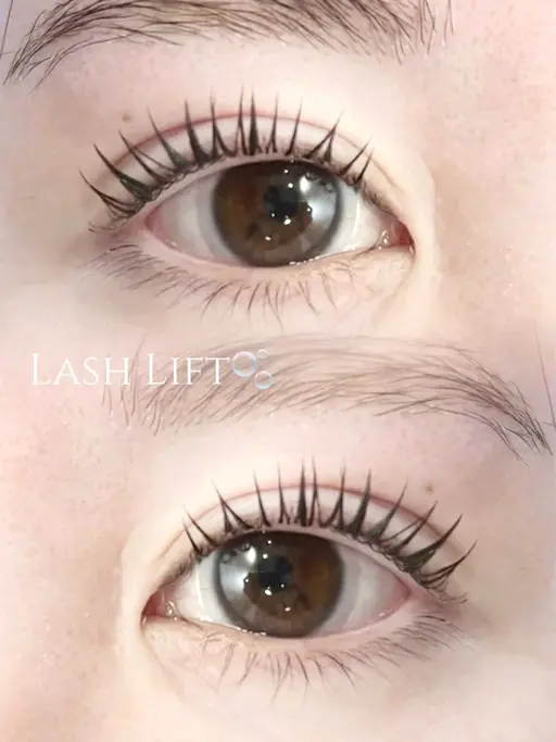 デザインまつ毛パーマ✨️束感コーティング仕上げ🦋