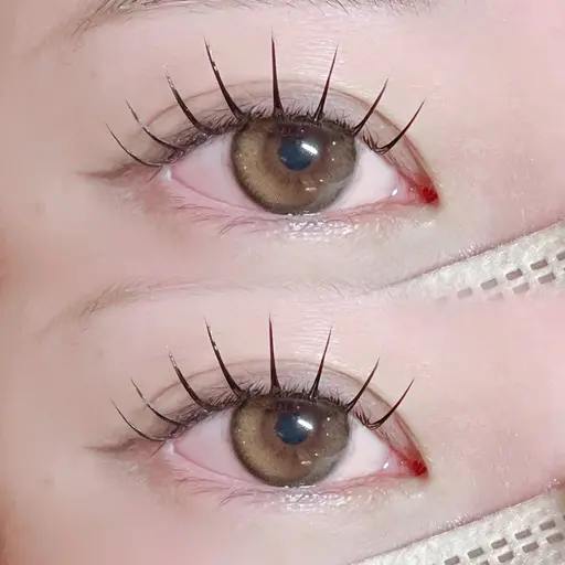 人気No.1下がりまつ毛の方必見！！✨️Lカール×LEDグルー ✨️90分コース！初回オフ無料