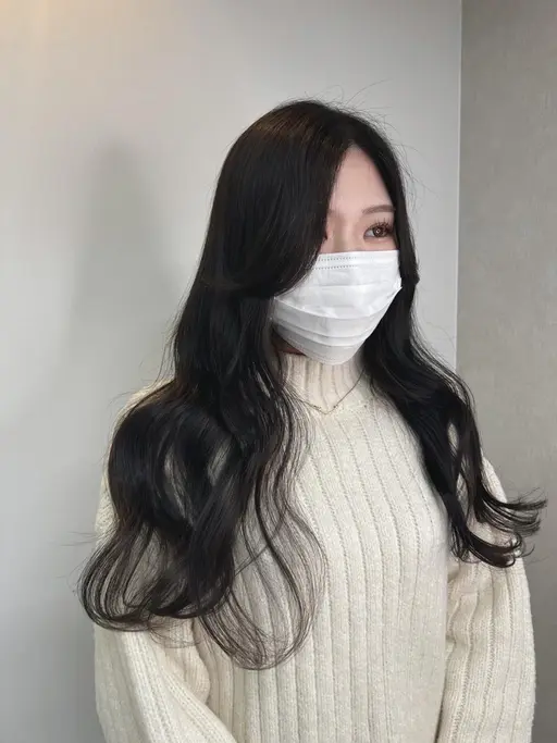 色味重視、韓国風透明感カラー＋Aujuaトリートメント