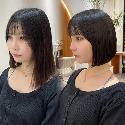 🉐【U24ミニモ学割限定】🉐💚1日3名限定💚似合わせ学生カット➕最新トリートメント ボブ/レイヤーボブ/髪質改善