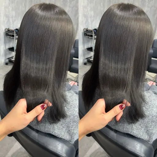 〖 人気no.1 〗顔周りカット + ケアカラー + 超音波5stepTOKIOトリートメント