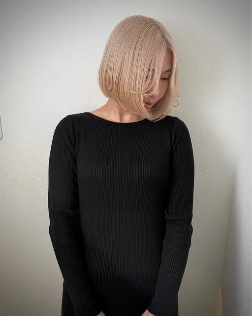 【★ミニモ限定大特価★】【エフェクトブリーチ】ワンブリーチ＋透明感カラー¥18000【ブリーチ/ダブルカラー/三宮】