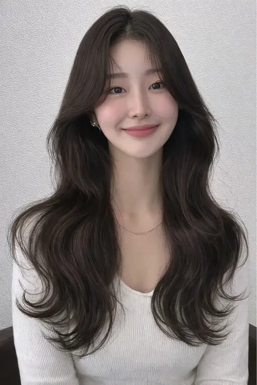 韓国式カット+無重力パーマ🇰🇷