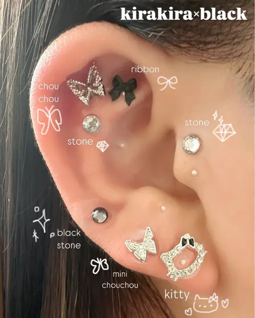 耳ツボジュエリー💎片耳10個両耳20個