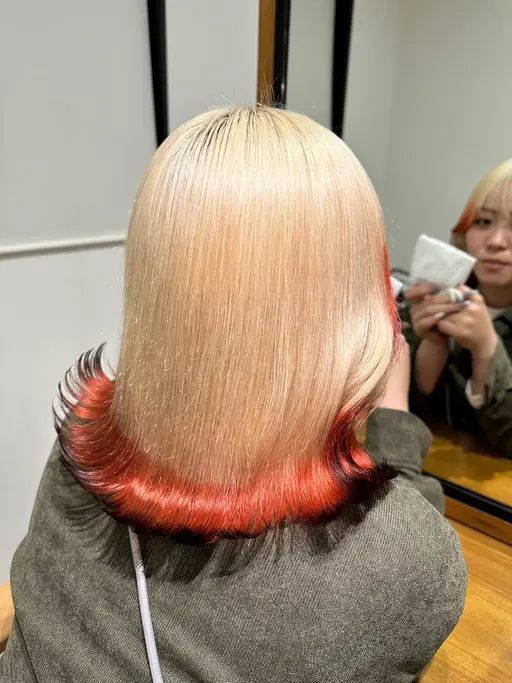 前頭ブリーチ+トリートメント