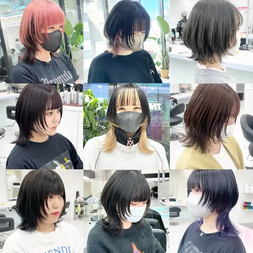 SNSでご予約殺到中‼️360°どこから見ても可愛いウルフカット🐺＋ラクトン配合トリートメント✨️