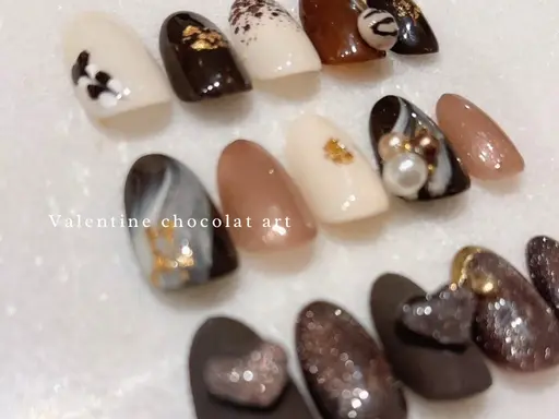 〈Hand〉サンプルから選ぶバレンタインネイル🍫💌