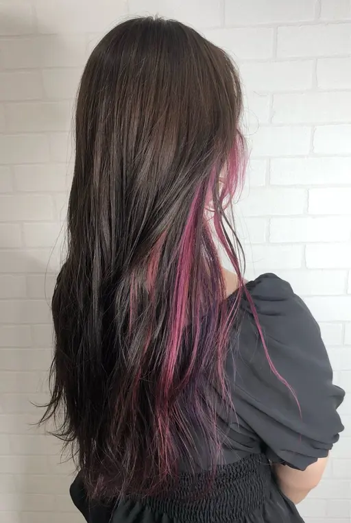 🙆‍♀️当日予約🆗カット＋インナーカラー(ブリーチ込み)🩵