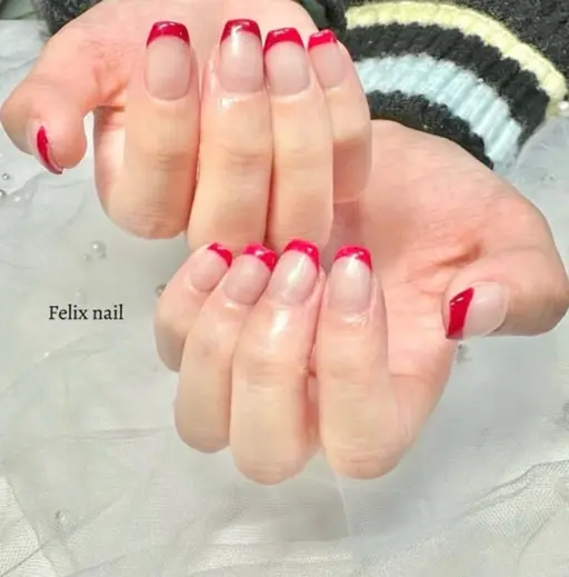 オフ有り♦️フレンチネイル♦️(ある程度爪の長さが揃っている方)