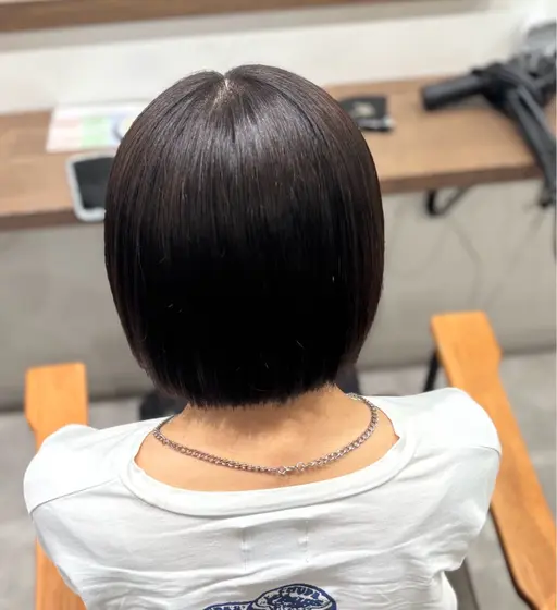 ✨顔周り縮毛矯正✖️整えカット💇‍♀️ ✨ 🌿ツヤ・手触り◎自然な丸みもキープ！