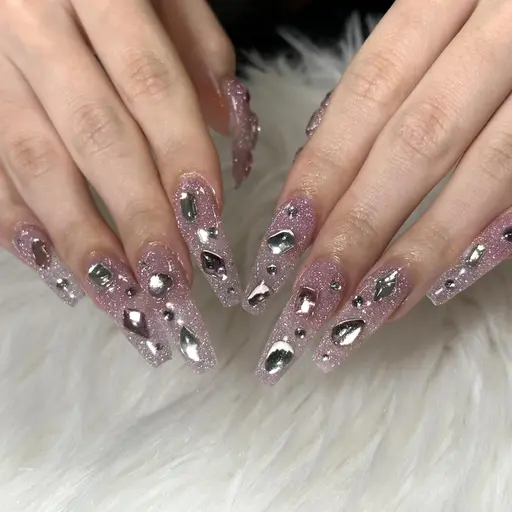 長さだし10本ラメストーン付け放題