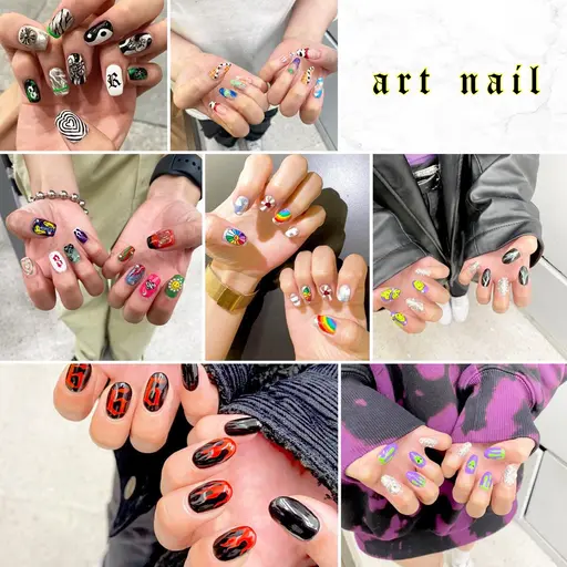 🌈ミニモ限定🌈ネイル全アートコース¥11000✨持ち込みデザインOK✨※18時〜のみ