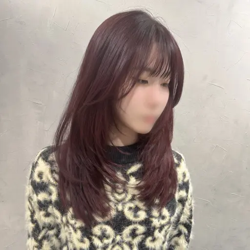 カラー+前髪カット