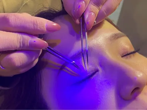 【 1日1組限定‼️ 】LED エクステ フラットラッシュ120本（オフ込）