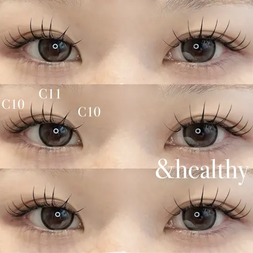 【次世代パリエク】アンドヘルシー　フラットラッシュ100本🎀韓国風束感仕上げ