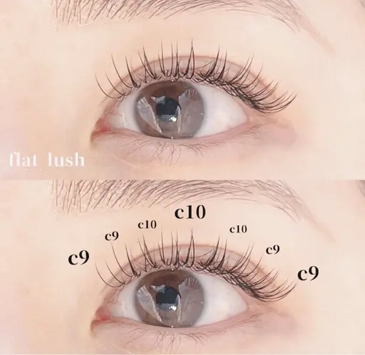 フラットラッシュ最低保証60〜(お時間内でつけられるだけ)