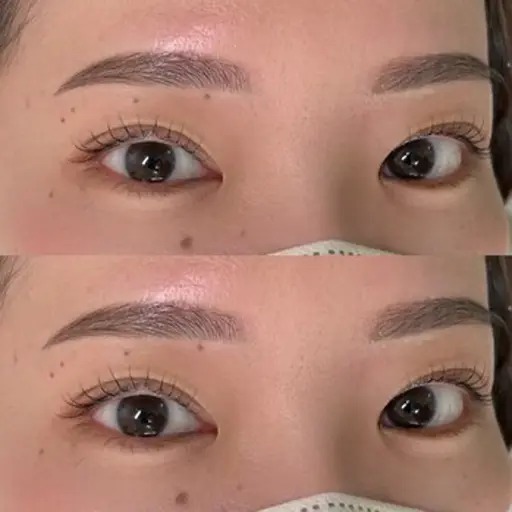 眉ワックス＋間引き(メイク込み)