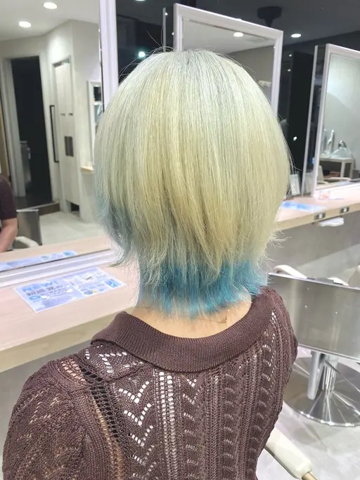 【🫶平日12時​〜​19時限定🫶】デザインカット＋カラー＋ケアトリートメント