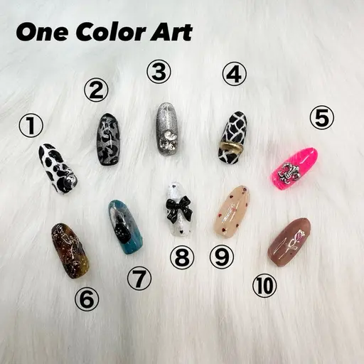 【オフ有】ワンカラー+写真アート2本付 0円