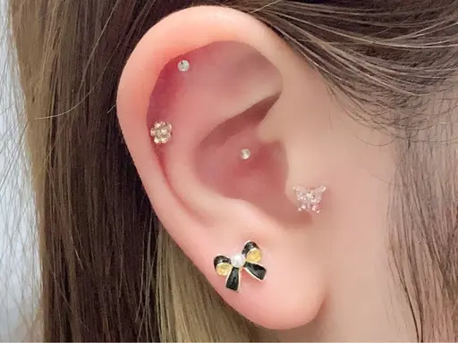 【SNSで大バズり】✨🩵✨ 耳つぼジュエリー✨🩵✨ 両耳で10粒✨️