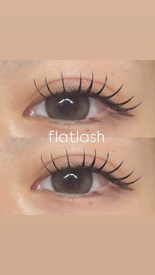 フラットラッシュ120本🎀束感コーティング仕上げ✨