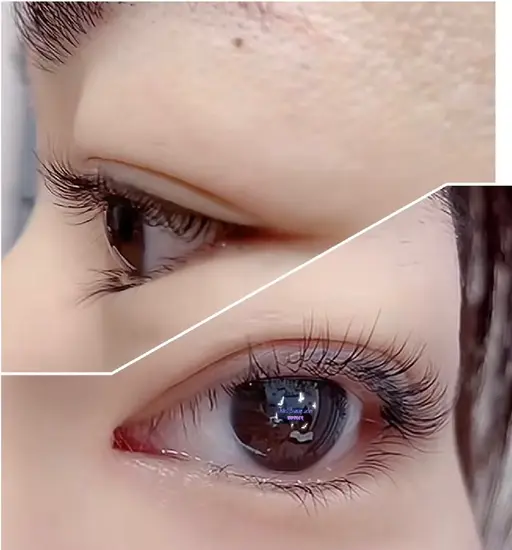 現金のみ★Cカールまつげパーマ★ケラチンコーティングパックブラシ高濃度ケラチン付