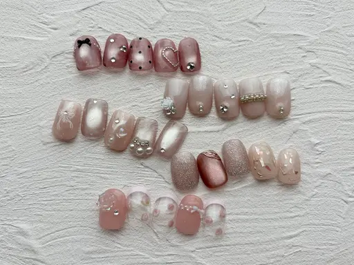 🎀期間限定｜今っぽガーリーネイル🎀¥8,900→¥6,900✨【オフ有り】