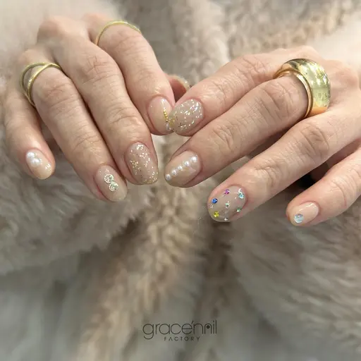 【人気NO1👑✨】大人nail*プレートart10本コース 7,400円（自爪育成ケア・オフ+1100円）