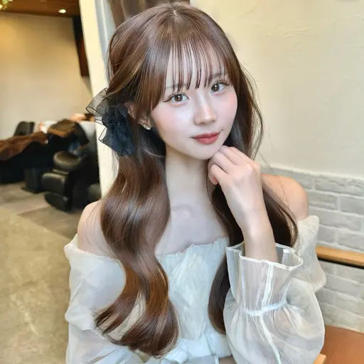 【巻き髪セット】デートや現場前に！/ヨシンモリコテ巻きくびれ巻き下ろし·韓国ヘア波巻き·コテ巻き仕上げなどヘアメ