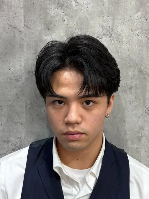 【年末30日まで限定✨】メンズカット#カルマヘア#コンマバング#毛流れヘア#フェザーショート#韓国#韓国風#カルマパーマ