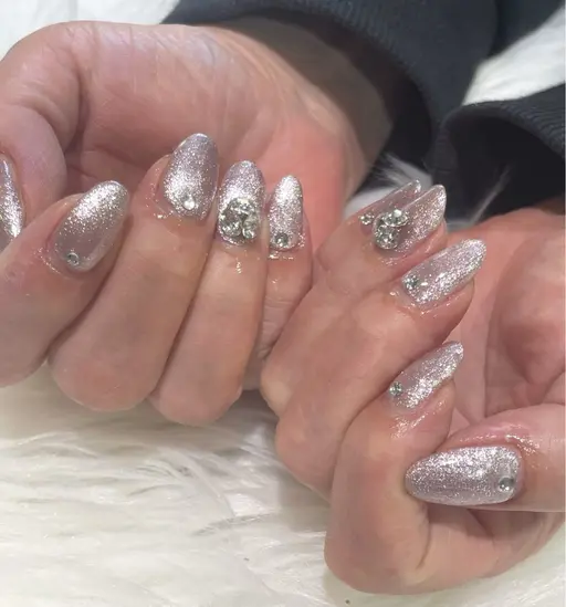 🤍超お得！マグネット/ワンカラー/ラメグラ4本までパーツつけ放題🤍