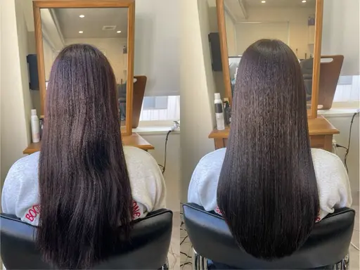 【ロング料金なし】🌻最新成分トステア配合🌻カット＋髪質改善カラーエステ【暖色カラー】