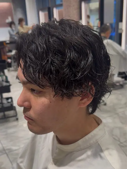 【🌈🉐📣土日men's限定価格📣🉐🌈】カット＋スパイラルパーマ＋クレンジング