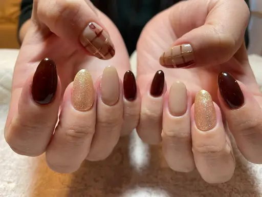 定額アートネイル【6,480円】💜オフあり🖐🏻