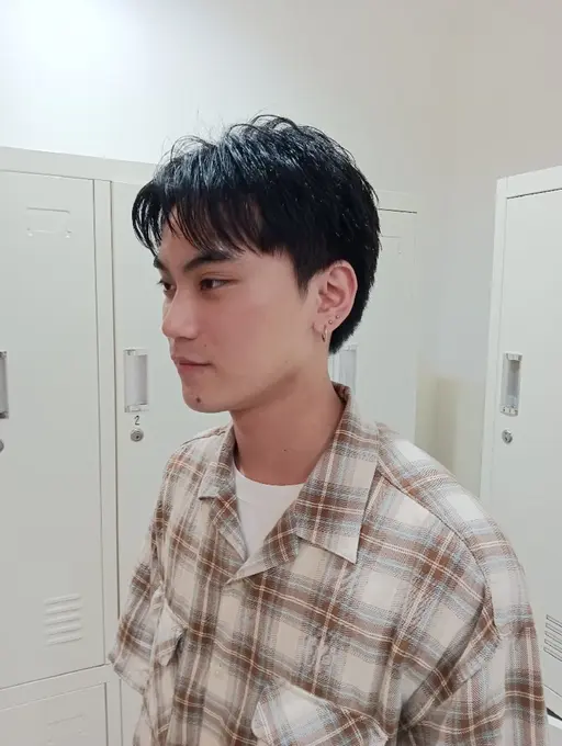 【メンズ】眉カット+ヘアセット