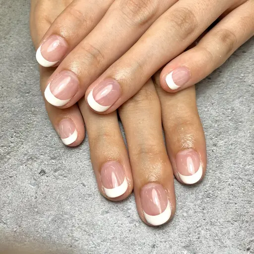 オフあり🤍クリアベース白フレンチ🤍