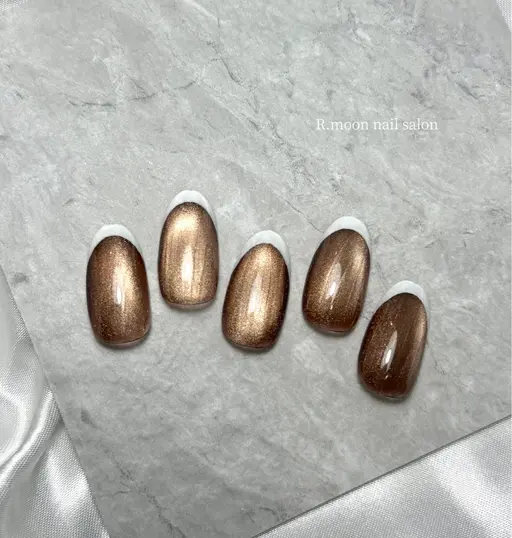 ★マグネットベースフレンチネイル★(オフ+ケア込み)