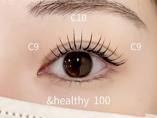 &healthy(アンドヘルシー) 上80~100本(エクステ+パーマ)✨※現在エクステのついていない方限定