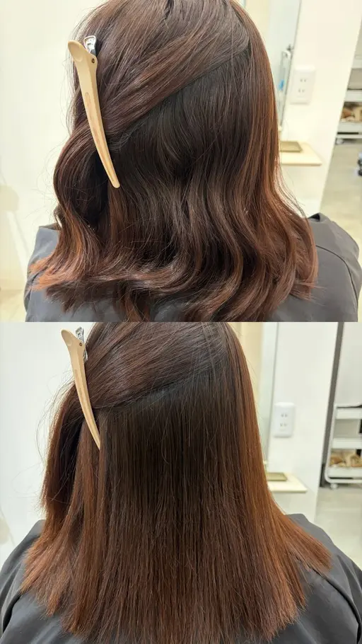 縮毛矯正【自然で扱いやすい仕上がり|土日祝+¥1,000】