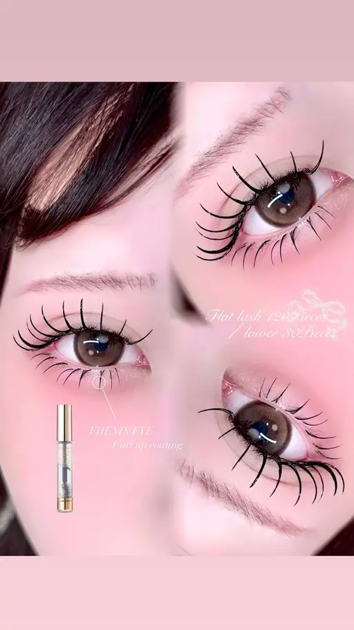 【✨中顔面短縮+モチ◎✨】🉐30%off⟡🎀上下LEDまつエク🎀〔フラットラッシュ120本＋下エクステ30本まで〕