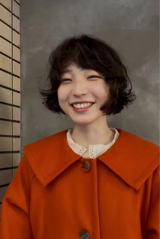 《minimo限定 》成人式後のバッサリイメチェン。カット+ケアパーマ