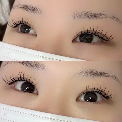 【練習モデル】フラットラッシュ100本 デザイン固定