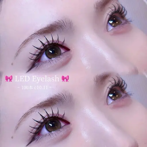 🩵パリジェンヌ×LEDエクステ🏳️‍⚧️🩵【パリエク】《80~100本》✨長持ち◎ぱっちり感🆙指名料込❤︎‬